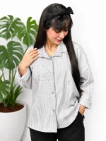 شومیز حصیری پشت پیله عروسکی کد 1256-1 - Image 4