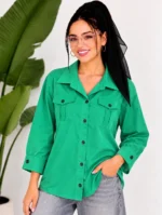 شومیز ضد آب دو جیب صابونی کد 091-6 - Image 4